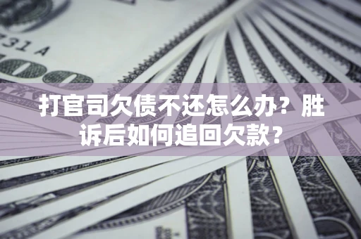 北京打官司欠债不还怎么办？胜诉后如何追回欠款？