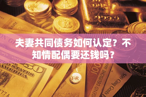 北京夫妻共同债务如何认定？不知情配偶要还钱吗？