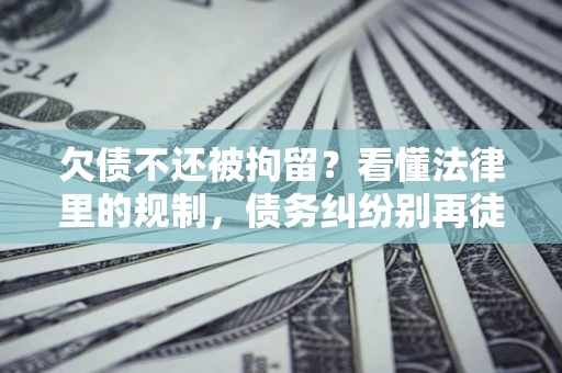 北京欠债不还被拘留？看懂法律里的规制，债务纠纷别再徒劳奔波