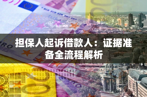 北京担保人起诉借款人：证据准备全流程解析