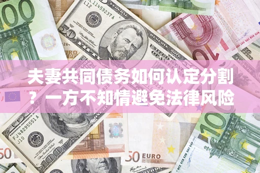 北京夫妻共同债务如何认定分割？一方不知情避免法律风险必看！